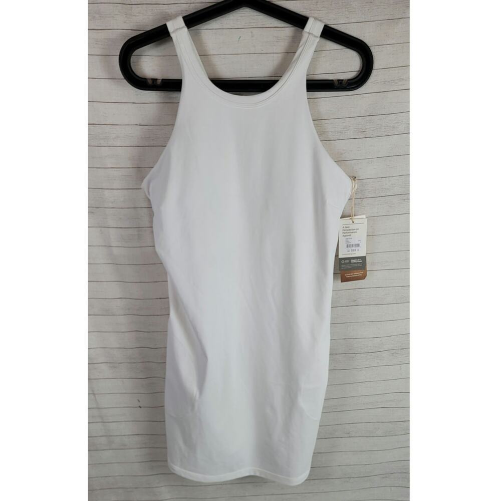 Vuori Volley Dress in White, sz Large